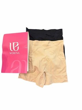 Tummy Control Seamless Shapewear Boyshort Werena Medium NEW 2 PK Steel Bone In
